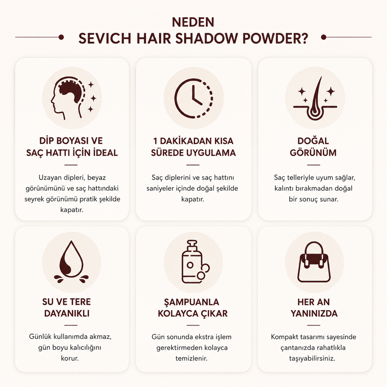 Sevich Hair Shadow Powder Dolgunlaştırıcı Saç Pudrası